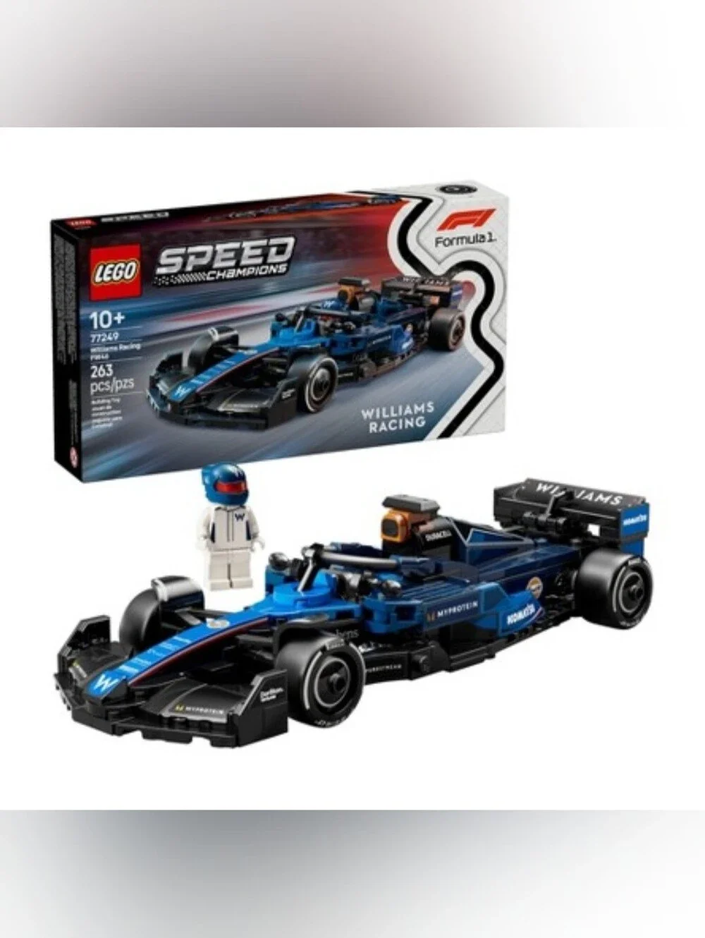 NIB LEGO Speed Champions Williams Racing FW46 F1 Race Car Set 77249- Collectible